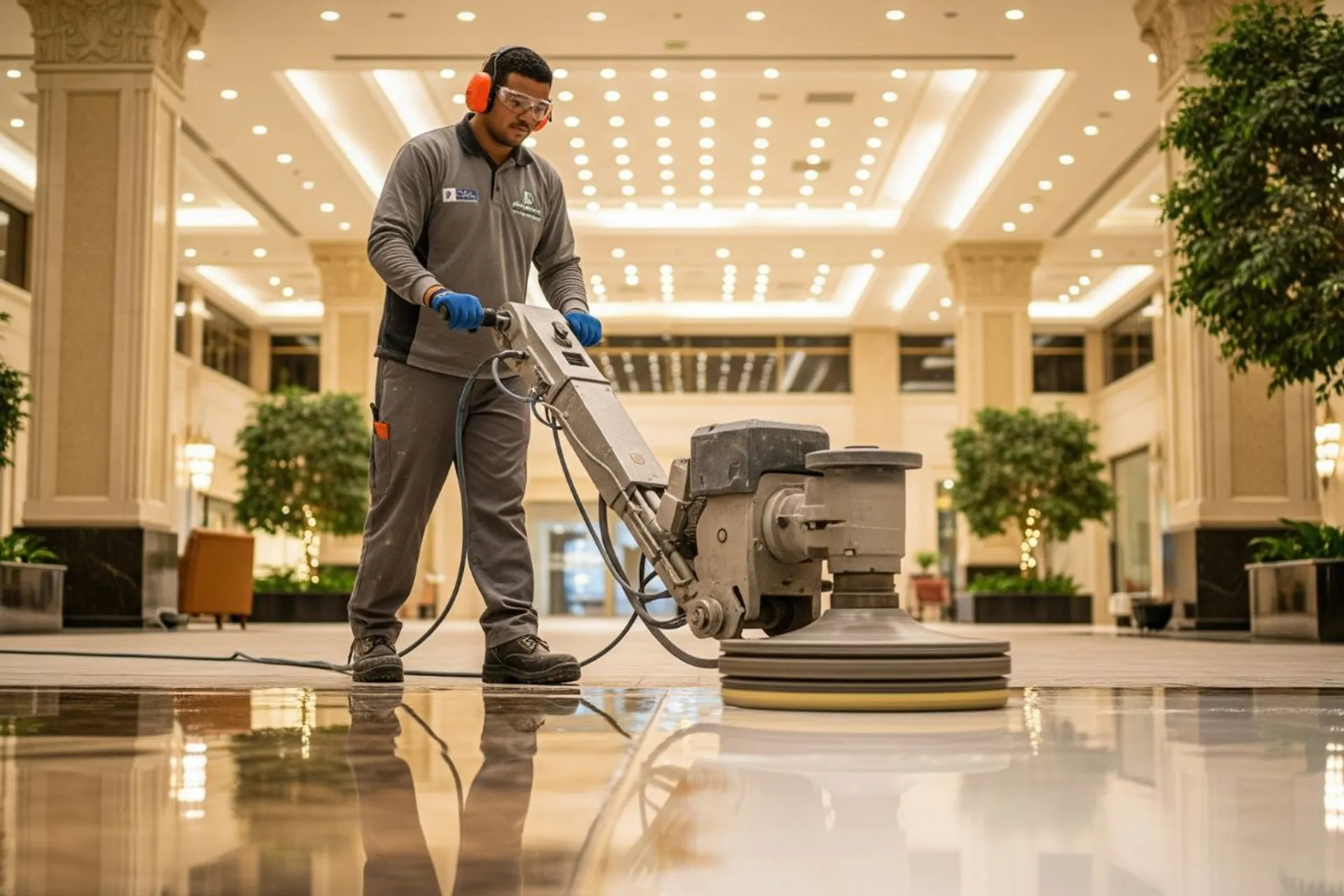 جلي وتلميع الرخام